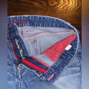 Robert Graham Denim Jeans with Red Accents